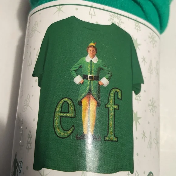 Elf Buddy Green One Size Fits Most Christmas T Shirt Funny - Picture 2 of 3